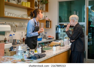 Angry Customer Complaining About Barista In Coffee Shop