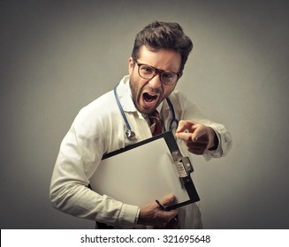 Angry Doctor Screaming