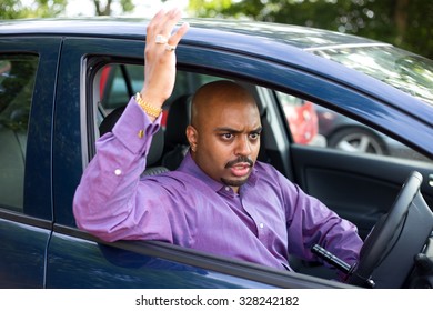 Angry Driver Parking His Car