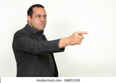 Angry Indian Man Pointing Finger