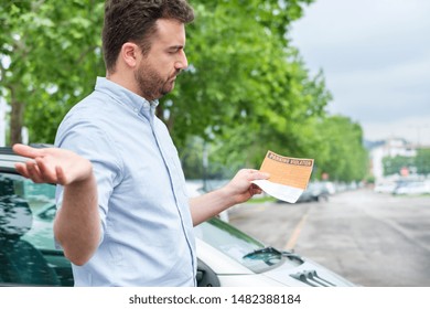 Angry Man Finds Parking Ticket After Parking Time Limit Expired