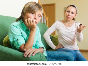 Angry Mother Scolding Naughty Teenage Son Stock Photo (Edit Now) 242990746