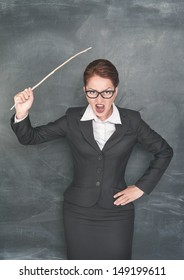 Angry Teacher Wooden Stick Stock Photo 148819124 | Shutterstock