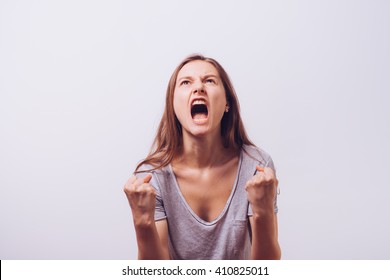 Angry Screaming Woman