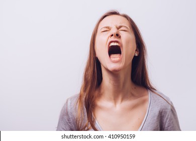 Angry Screaming Woman