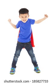 Angry Superhero Kid Hero Ready Fighting Pose