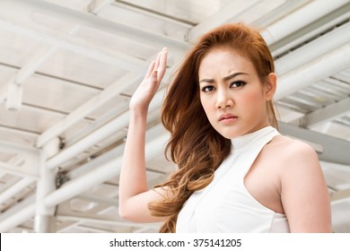 Angry Woman Preparing To Slap