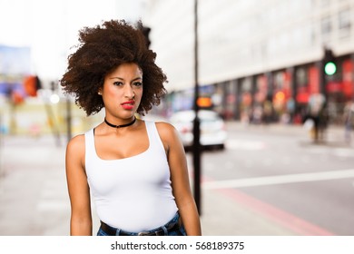 Angry Young Black Woman