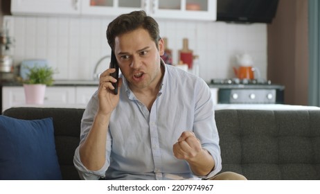 Angry Young Man Arguing Person Talking Stock Photo 2207974967 ...