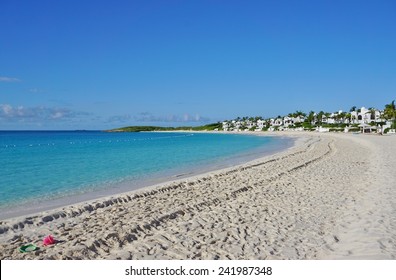 ANGUILLA --NOVEMBER 2014-- Maundays Bay, With Its White Sand And Turquoise Water Overlooking St. Martin, Is One Of The Most Beautiful Beaches On The Caribbean Island Of Anguilla. 