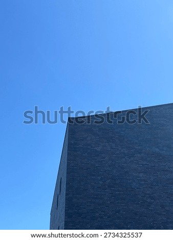 Angular brick facade on a building