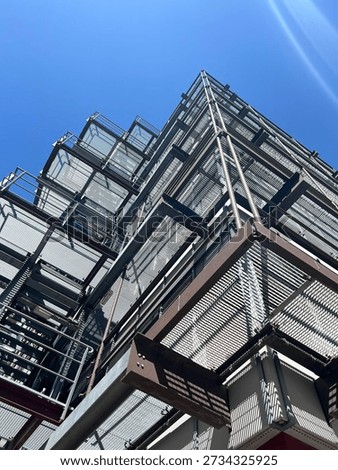 Angular modern design on a building