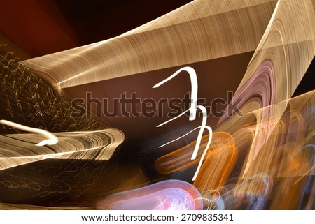 Angular Sweep and Curvature, the image features a bold, dramatic composition driven by sweeping, angular motion.