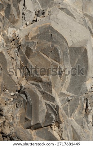 Angular volcanic rock textures in Caldera de Taburiente, Roque de los Muchachos, Canary Islands