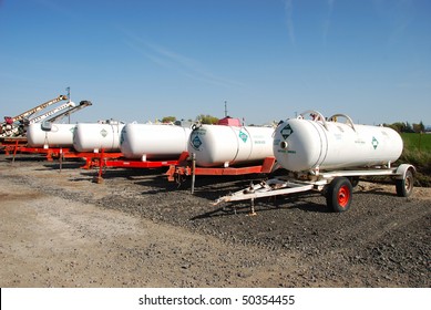 Anhydrous Ammonia Transport Tanks Outside Basin Chemical And Fertilizer Company In Klamath Falls OR