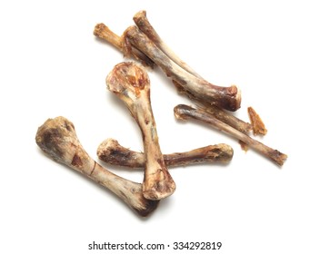 Animal Bones On White Background