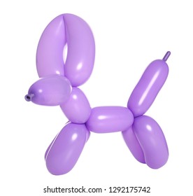 Animal figure made of modelling balloon on white background - Shutterstock ID 1292175742