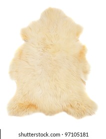 Animal Fur On A White Background.