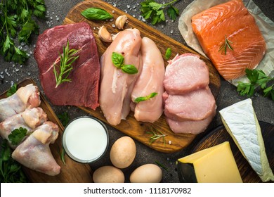 Animal Protein Sources- Meat, Fish, Cheese And Milk.