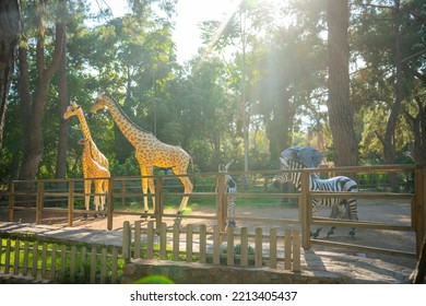Animals in the small zoo in Antalya, Turkey. High quality photo