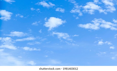 The animated sky surface is cloudy and the sky is blue. - Shutterstock ID 1981403012