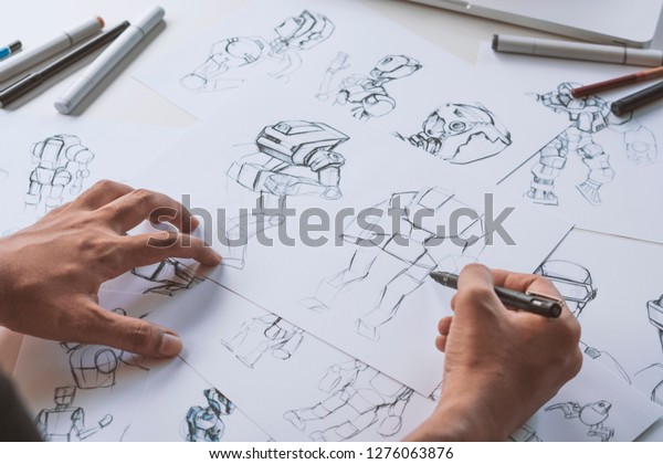 Animator designer Development designing drawing sketching development