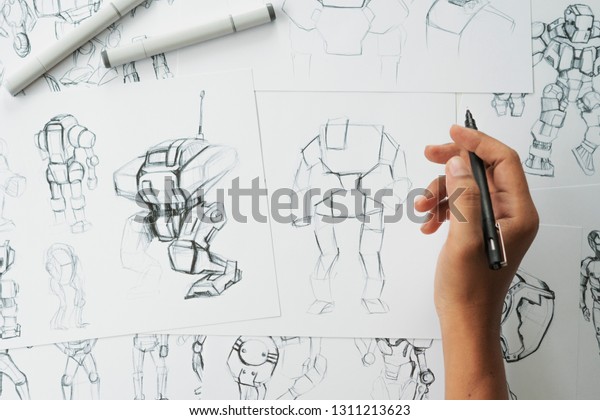 Animator designer Development designing drawing sketching development