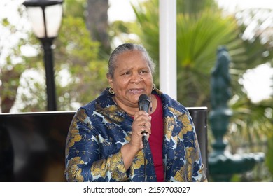 Anita Wills  Attends The Launch Of The Justice ForOM Summit Series And Ecovvear Fashion Show At Marwah Estate, Malibu, CA On May 21, 2022