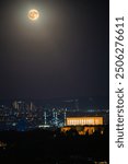 Anitkabir and Ankara view during super moon 