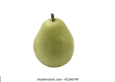 Anjou Pear On A White Background.