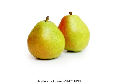 Anjou Pear On A White Background