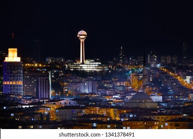 Ankara Skyline At Night - Ankara, Turkey