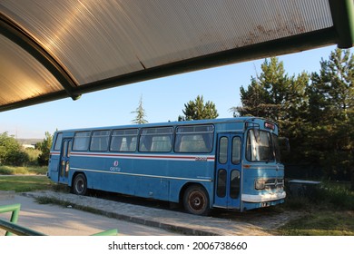 Ankara Turkey 11.07.2021 Old Bus Of Middle East Technical University