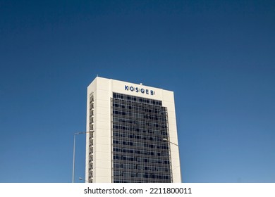 Ankara, Turkey Aug. 2020 : KOSGEB (Small And Medium Business Developement And Support Corp) Building In Ankara	
