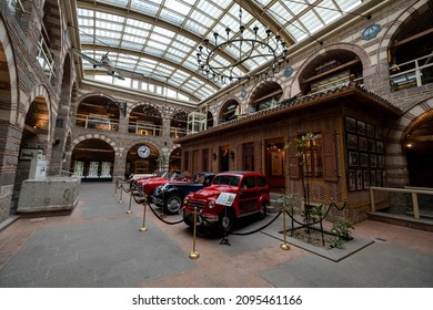 Ankara, Turkey Tuesday, December 21, 2021: Çengelhan Rahmi M. Koç Museum Is Ankara's First Industrial Museum. Çengel Han Is Located In The Historical Caravanserai.
