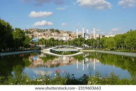 Ankara gençlik parkı view of youth park in ulus                      