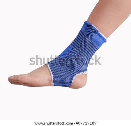 Ankle brace on white background