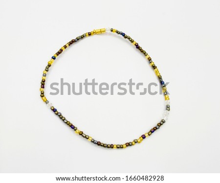 anklet, beads, beads for the foot, colored beads