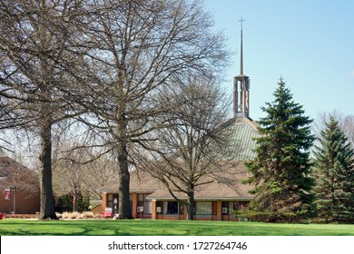  Ann Arbor, Michigan - May 1, 2020: The Grounds Of Concordia University                              