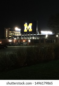 Ann Arbor, Michigan/ United States - October 17, 2016 - Inside Michigan Stadium where Michigan loss 27-23 to Michigan State