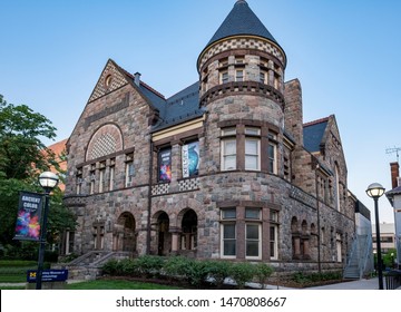 Ann Arbor, Michigan / USA - August 4, 2019: Kelsey Museum Of Archaeology On State Street On University Of Michigan Central Campus.  Small Museum Which Highlights Ancient And Medieval Artifacts.  