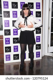 Anna Richardson Arriving For The Style For Stroke Party, 5 Cavendish Square, London. 02/10/2012 Picture By: Alexandra Glen