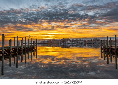 Annapolis Maryland Sunrise At City Dock 