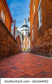 Annapolis, Maryland, USA View Of The Maryland State House.