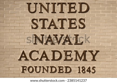 annapolis US naval academy inscription