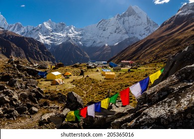 Annapurna Base Camp (4180m) in the morning, Himalayas, Nepal