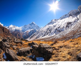 Annapurna Himal Region Of North Central Nepal