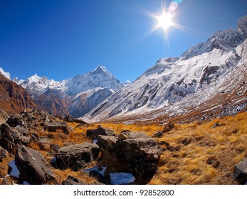 Annapurna Himal Region Of North Central Nepal