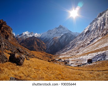 Annapurna Himal Region Of North Central Nepal