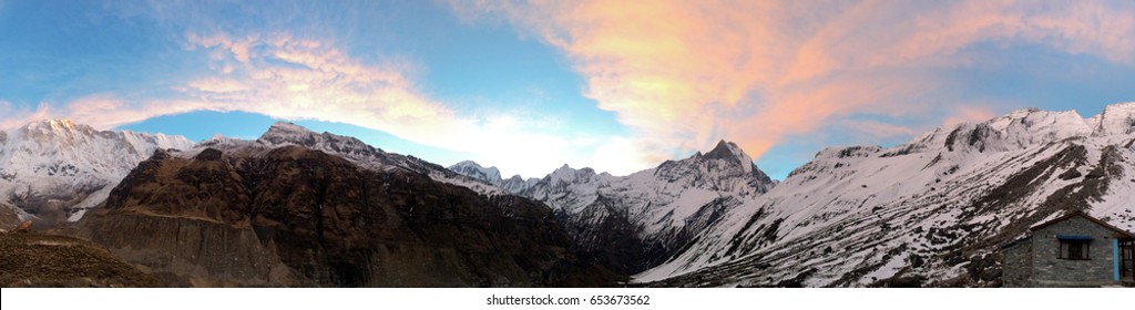 Annapurna Panorama / Himalayas / Nepal